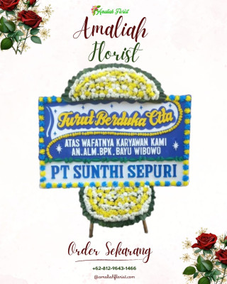 Papan Bunga Duka di Kampung Kandang